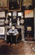 James Ensor James Ensor in his studio Germany oil painting artist